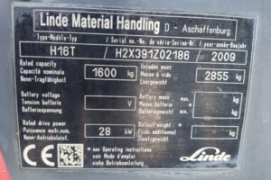 Wózek widłowy Linde H16T - 2009