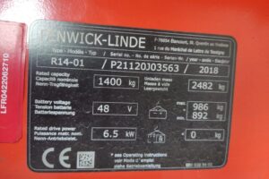 Wózek widłowy Linde R14-01