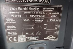 Wózek widłowy Linde H35T-02